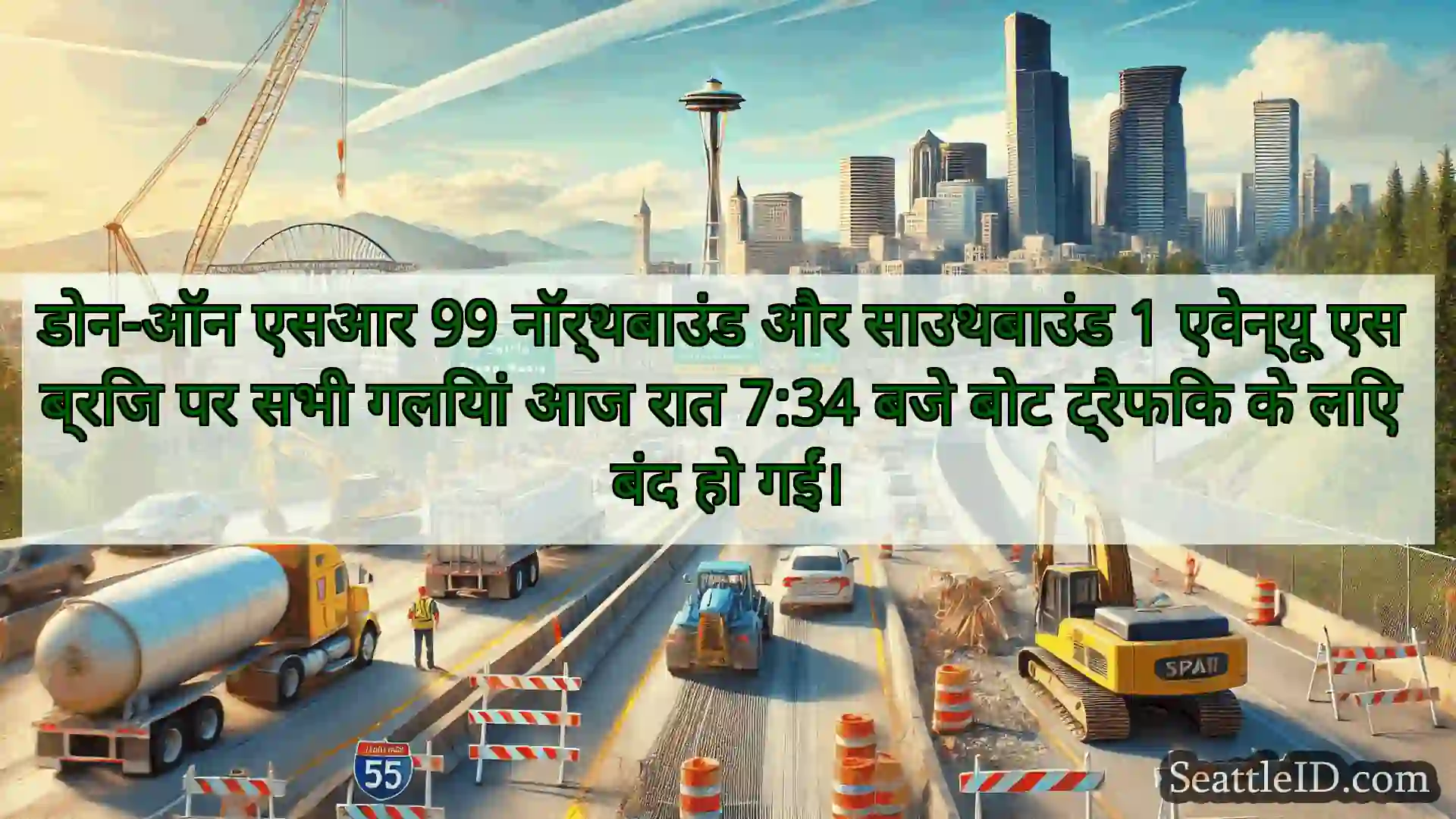 सिएटल परिवहन समाचार डोन-ऑन एसआर 99 नॉर्थबाउंड और