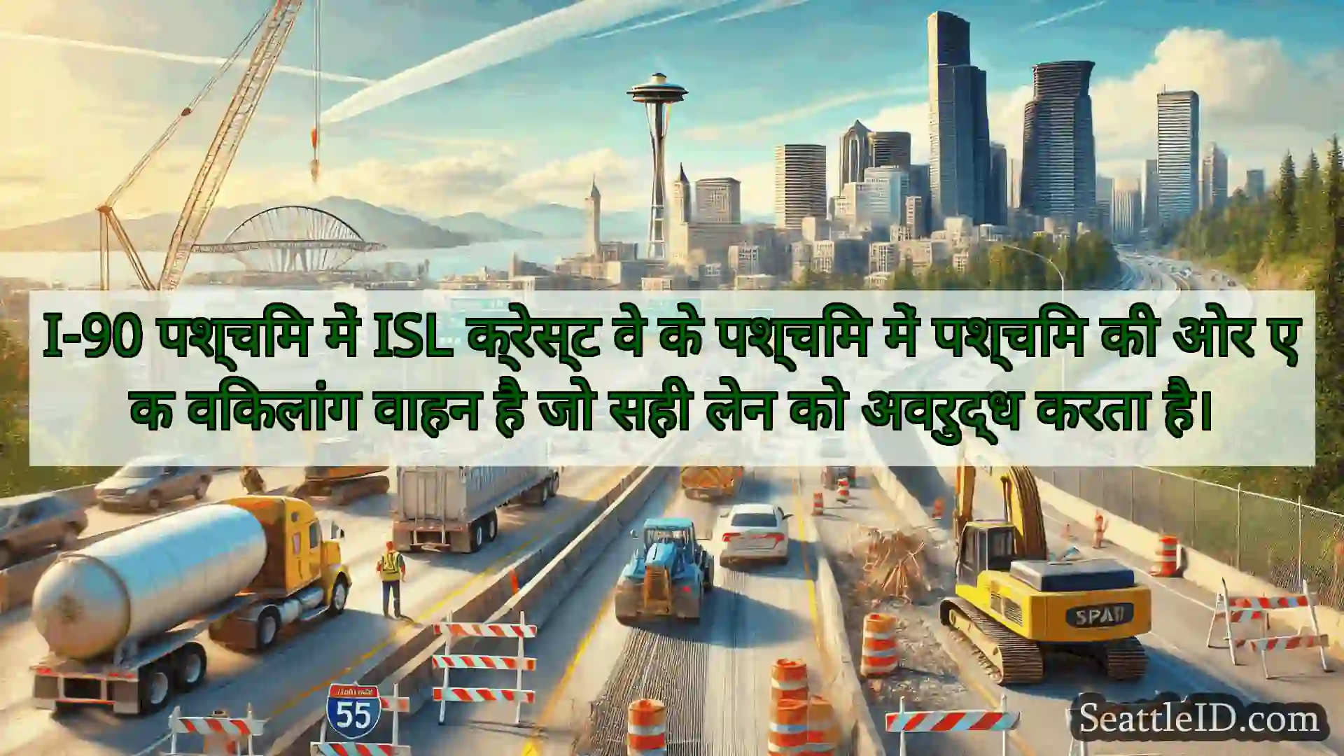 सिएटल परिवहन समाचार I-90 पश्चिम में ISL क्रेस्ट वे के