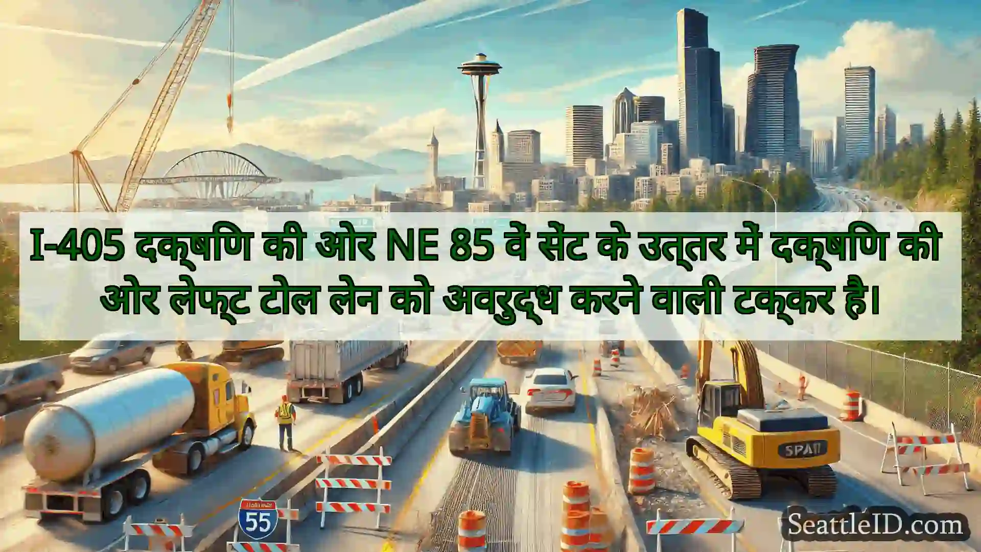 सिएटल परिवहन समाचार I-405 दक्षिण की ओर NE 85 वें सेंट