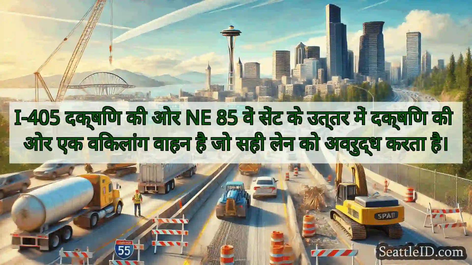 सिएटल परिवहन समाचार I-405 दक्षिण की ओर NE 85 वें सेंट