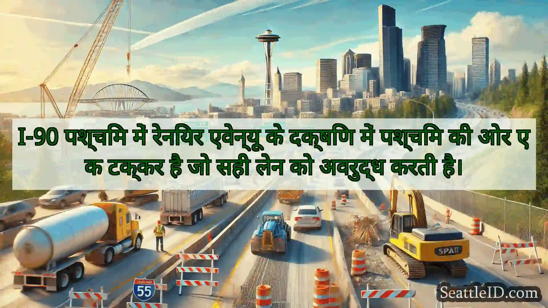 सिएटल परिवहन समाचार I-90 पश्चिम में रेनियर एवेन्यू के