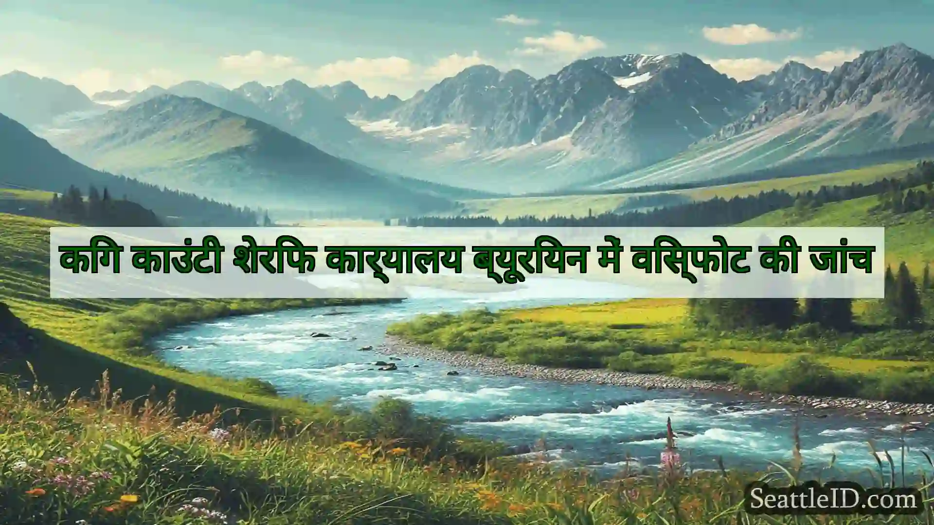 सिएटल समाचार किंग काउंटी शेरिफ कार्यालय