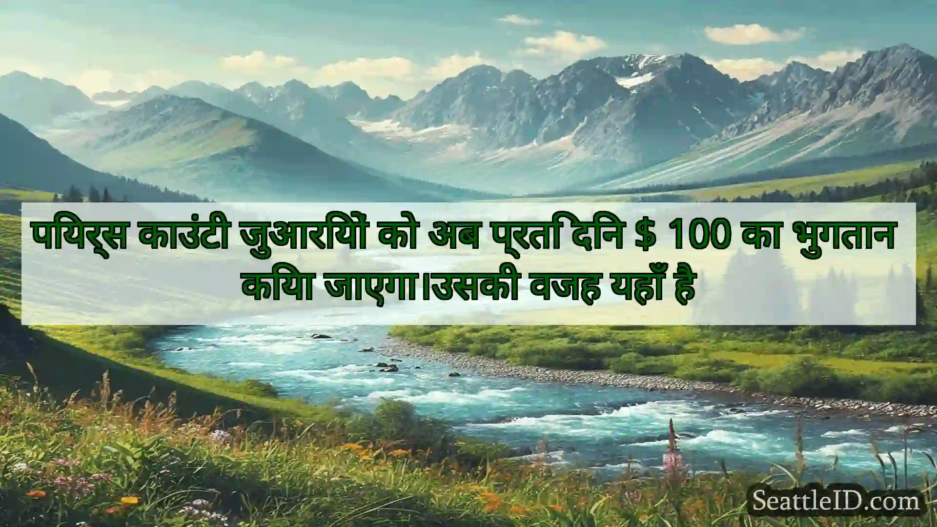 सिएटल समाचार पियर्स काउंटी जुआरियों को अब प्रति