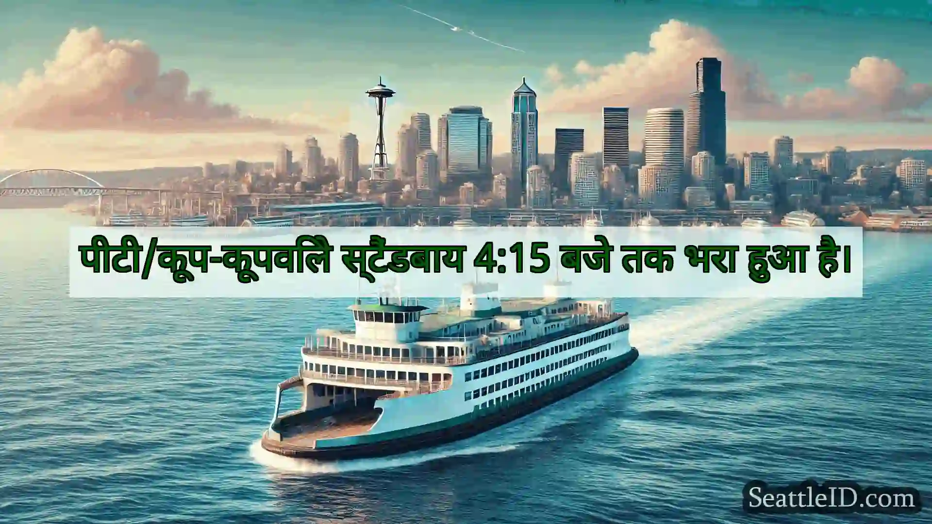सिएटल फ़ेरी समाचार पीटी/कूप-कूपविले स्टैंडबाय 4:15