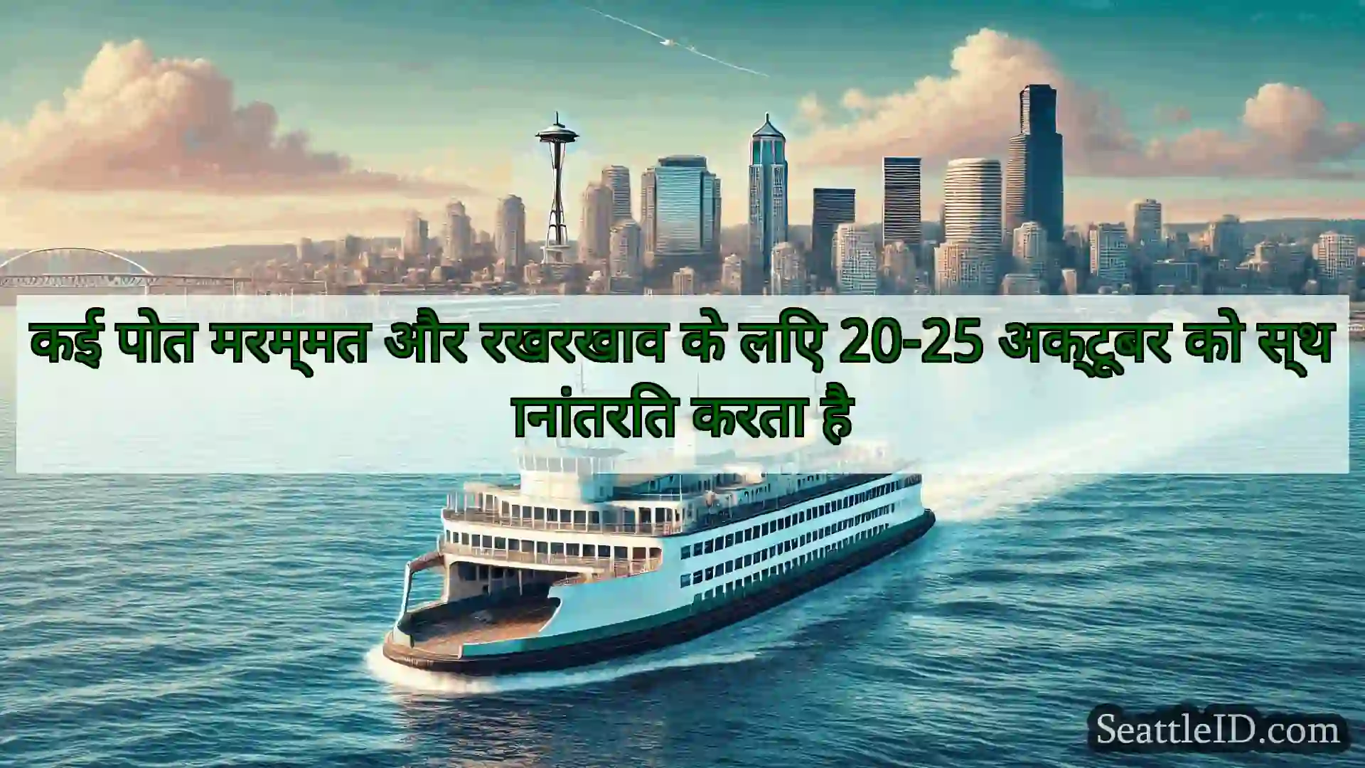 सिएटल फ़ेरी समाचार कई पोत मरम्मत और रखरखाव के लिए