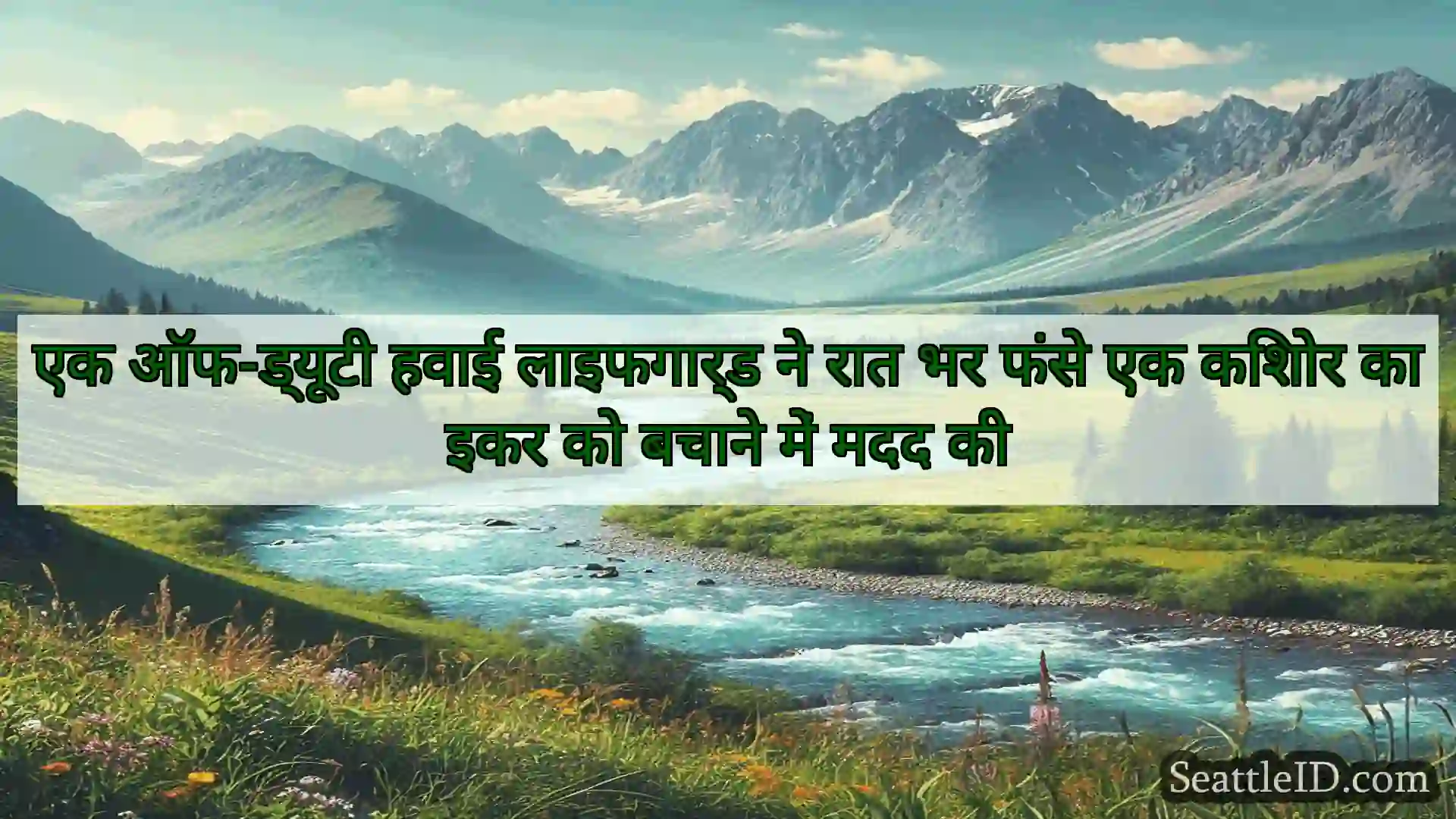 सिएटल समाचार एक ऑफ-ड्यूटी हवाई लाइफगार्ड ने रात