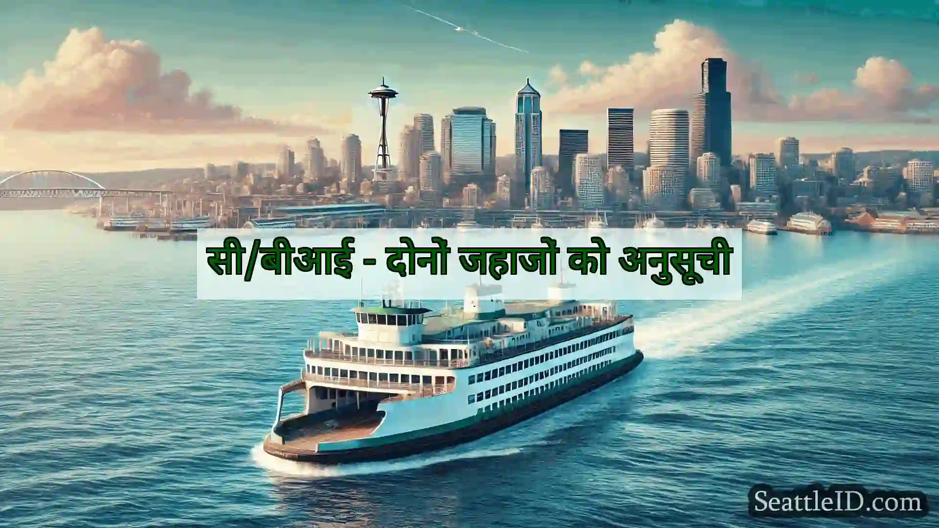 सिएटल फ़ेरी समाचार सी/बीआई - दोनों जहाजों को अनुसूची