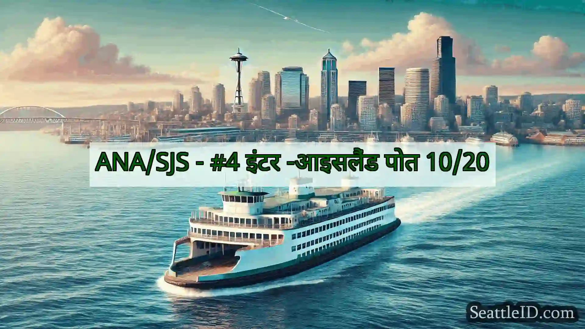 सिएटल फ़ेरी समाचार ANA/SJS - #4 इंटर -आइसलैंड पोत