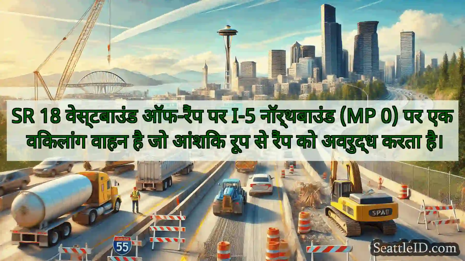 सिएटल परिवहन समाचार SR 18 वेस्टबाउंड ऑफ-रैंप पर I-5