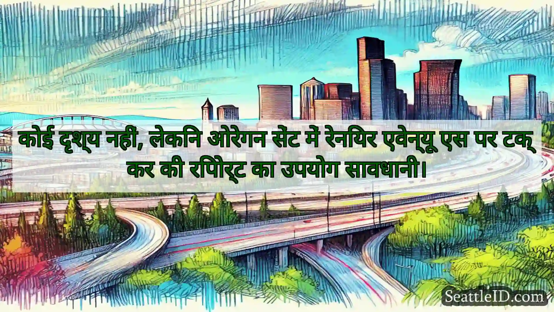 सिएटल परिवहन समाचार कोई दृश्य नहीं, लेकिन ओरेगन सेंट