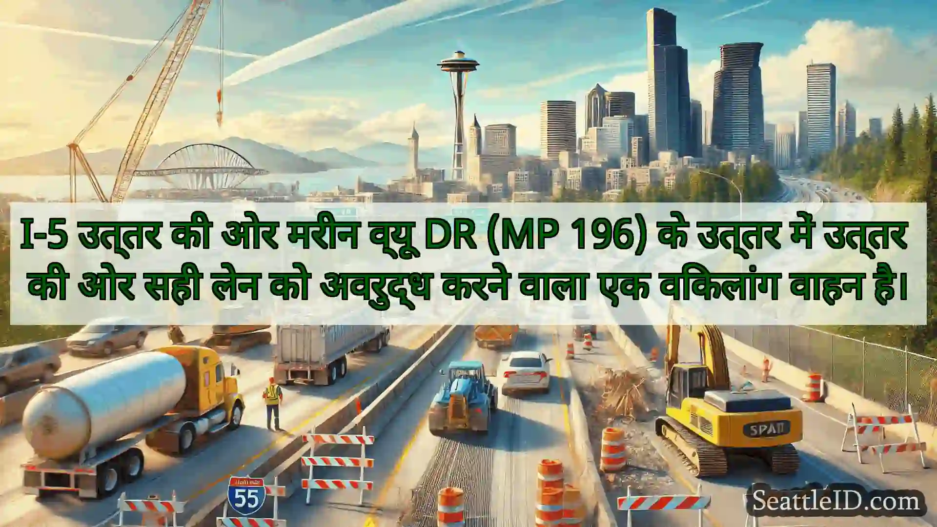 सिएटल परिवहन समाचार I-5 उत्तर की ओर मरीन व्यू DR (MP