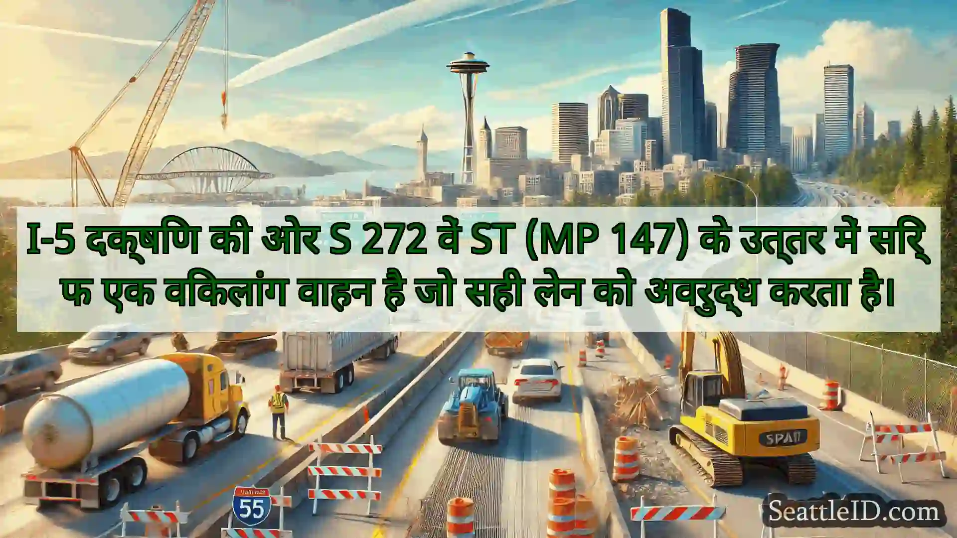 सिएटल परिवहन समाचार I-5 दक्षिण की ओर S 272 वें ST (MP