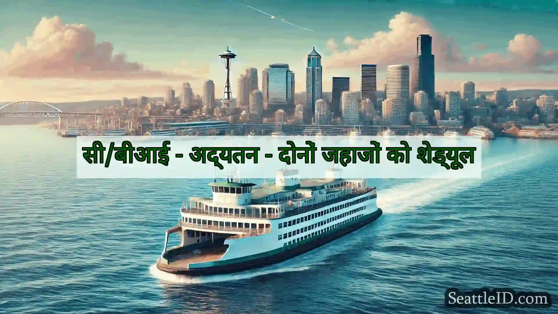 सिएटल फ़ेरी समाचार सी/बीआई - अद्यतन - दोनों जहाजों को