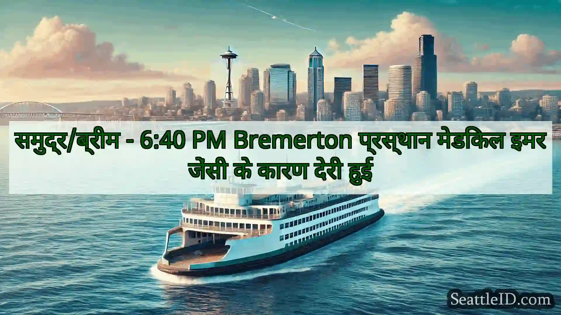 सिएटल फ़ेरी समाचार समुद्र/ब्रीम - 6:40 PM Bremerton