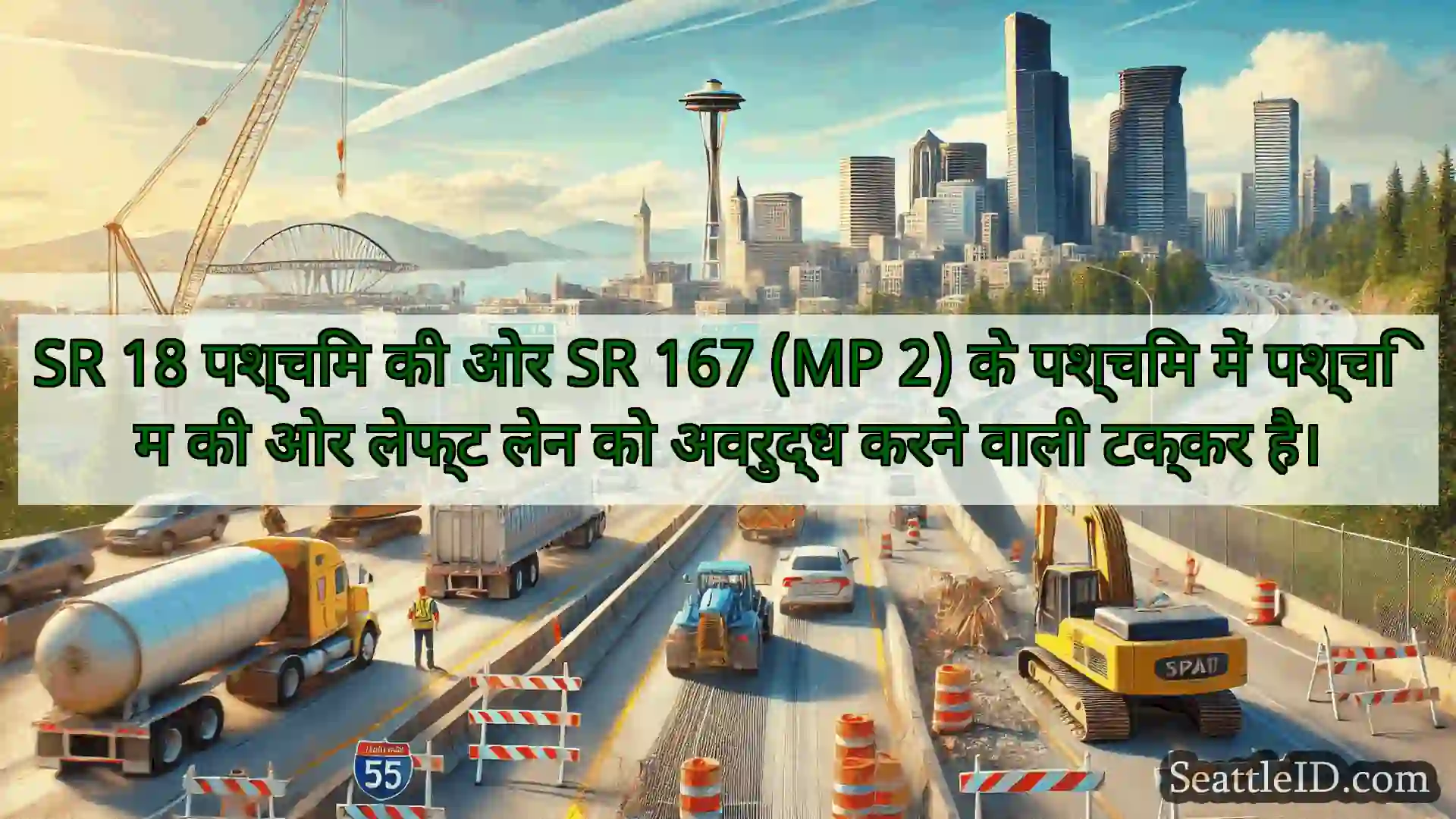 सिएटल परिवहन समाचार SR 18 पश्चिम की ओर SR 167 (MP 2)