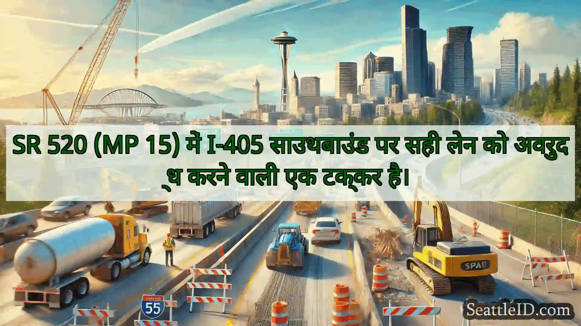 सिएटल परिवहन समाचार SR 520 (MP 15) में I-405 साउथबाउंड