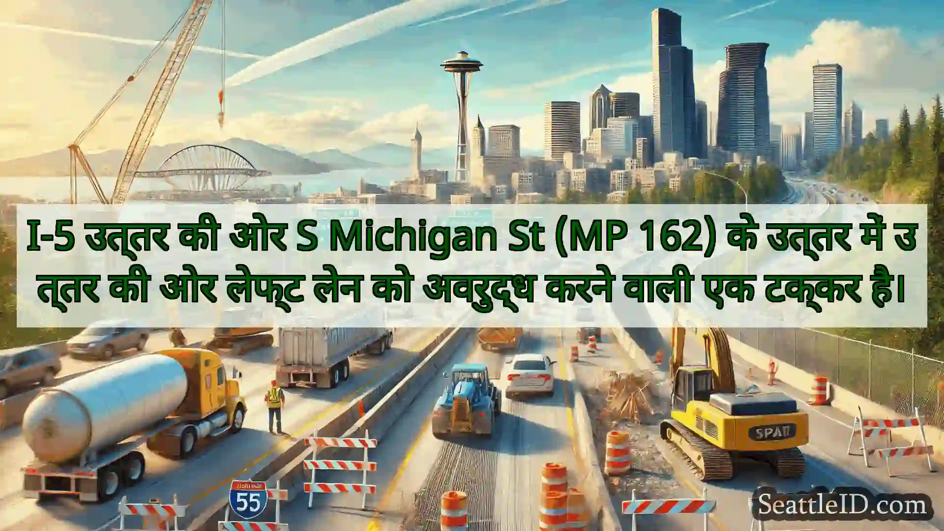 सिएटल परिवहन समाचार I-5 उत्तर की ओर S Michigan St (MP