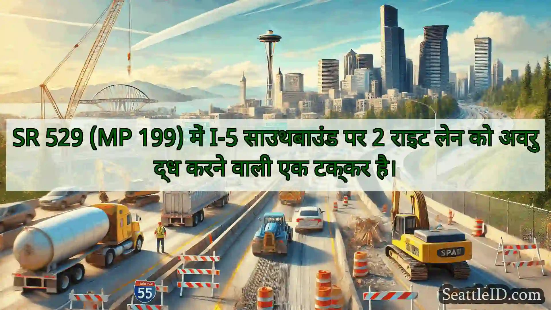 सिएटल परिवहन समाचार SR 529 (MP 199) में I-5 साउथबाउंड