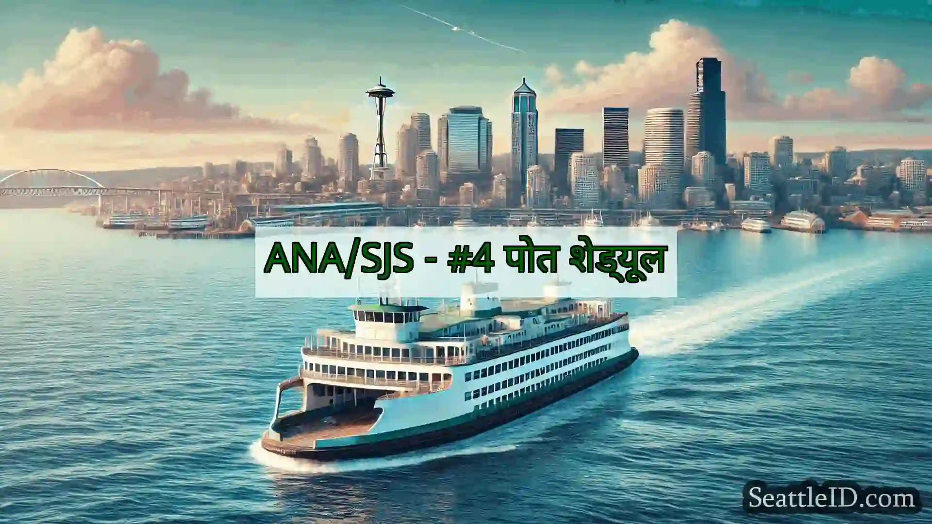 सिएटल फ़ेरी समाचार ANA/SJS - #4 पोत शेड्यूल