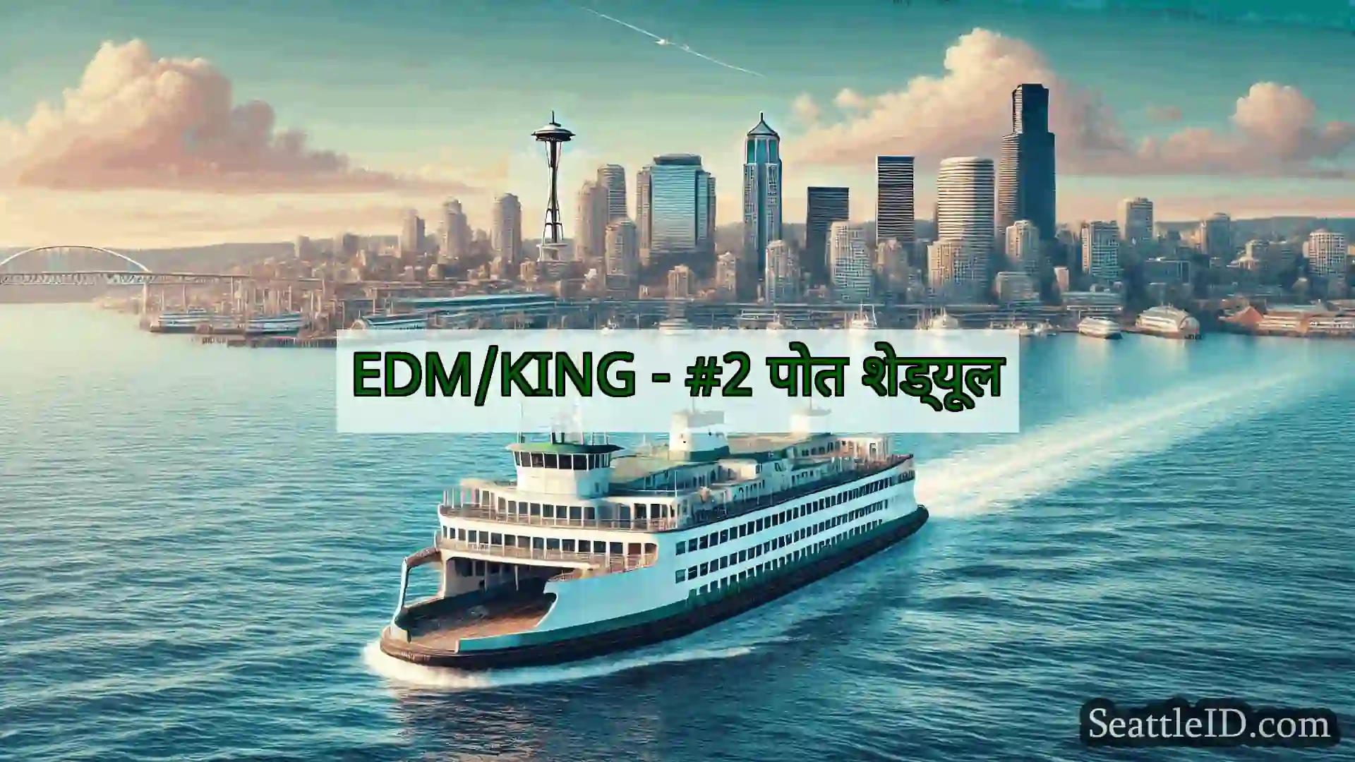 सिएटल फ़ेरी समाचार EDM/KING - #2 पोत शेड्यूल