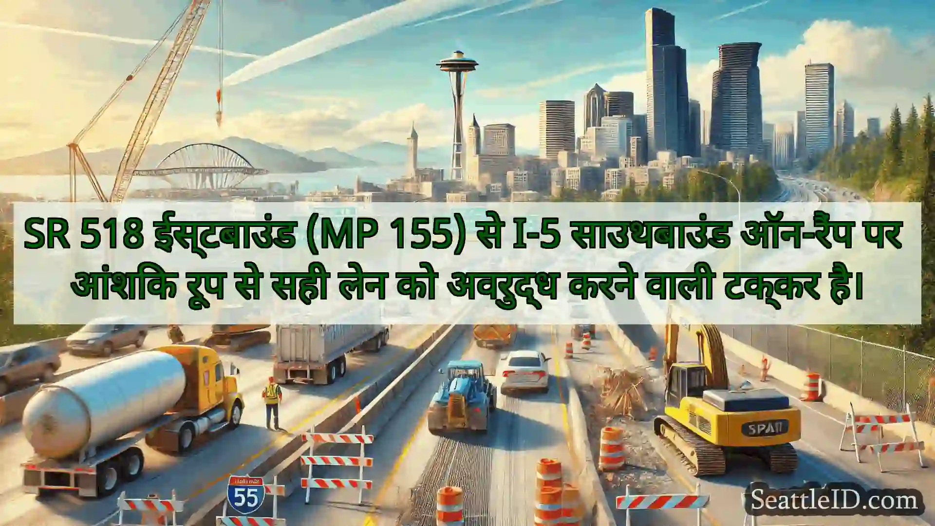 सिएटल परिवहन समाचार SR 518 ईस्टबाउंड (MP 155) से I-5
