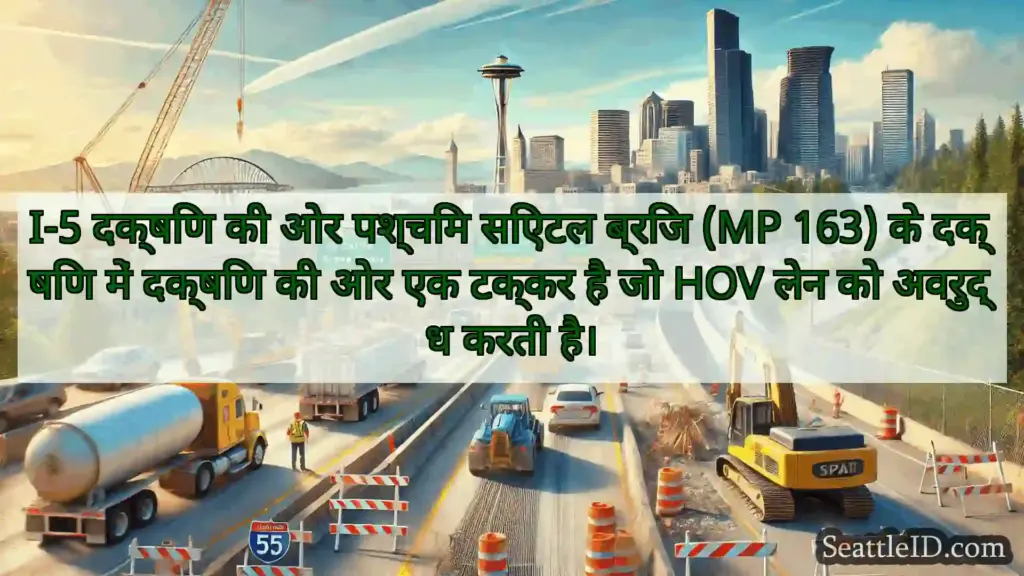 सिएटल परिवहन समाचार I-5 दक्षिण की ओर पश्चिम सिएटल