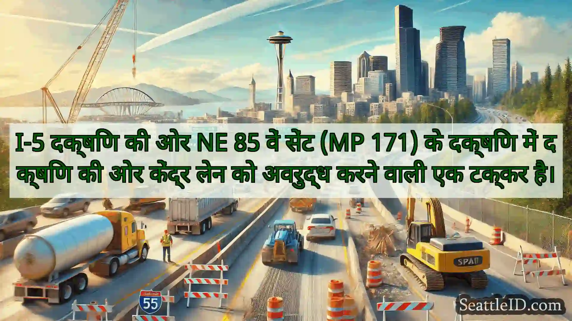 सिएटल परिवहन समाचार I-5 दक्षिण की ओर NE 85 वें सेंट