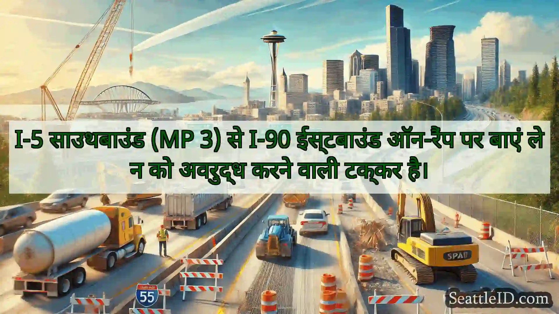सिएटल परिवहन समाचार I-5 साउथबाउंड (MP 3) से I-90