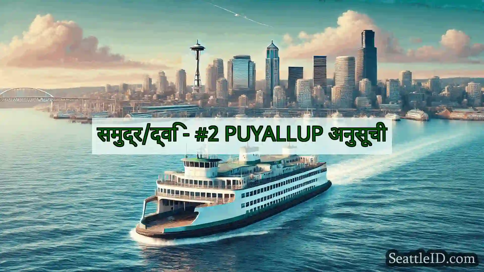 सिएटल फ़ेरी समाचार समुद्र/द्वि - #2 PUYALLUP अनुसूची