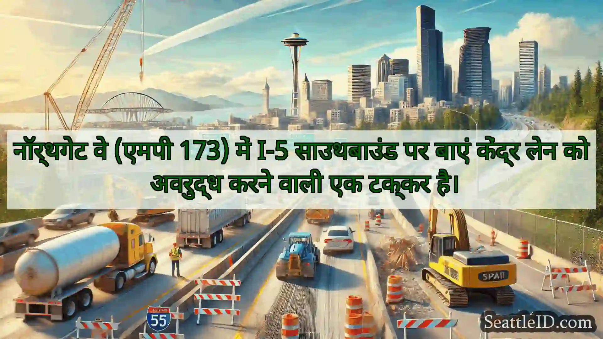 सिएटल परिवहन समाचार नॉर्थगेट वे (एमपी 173) में I-5