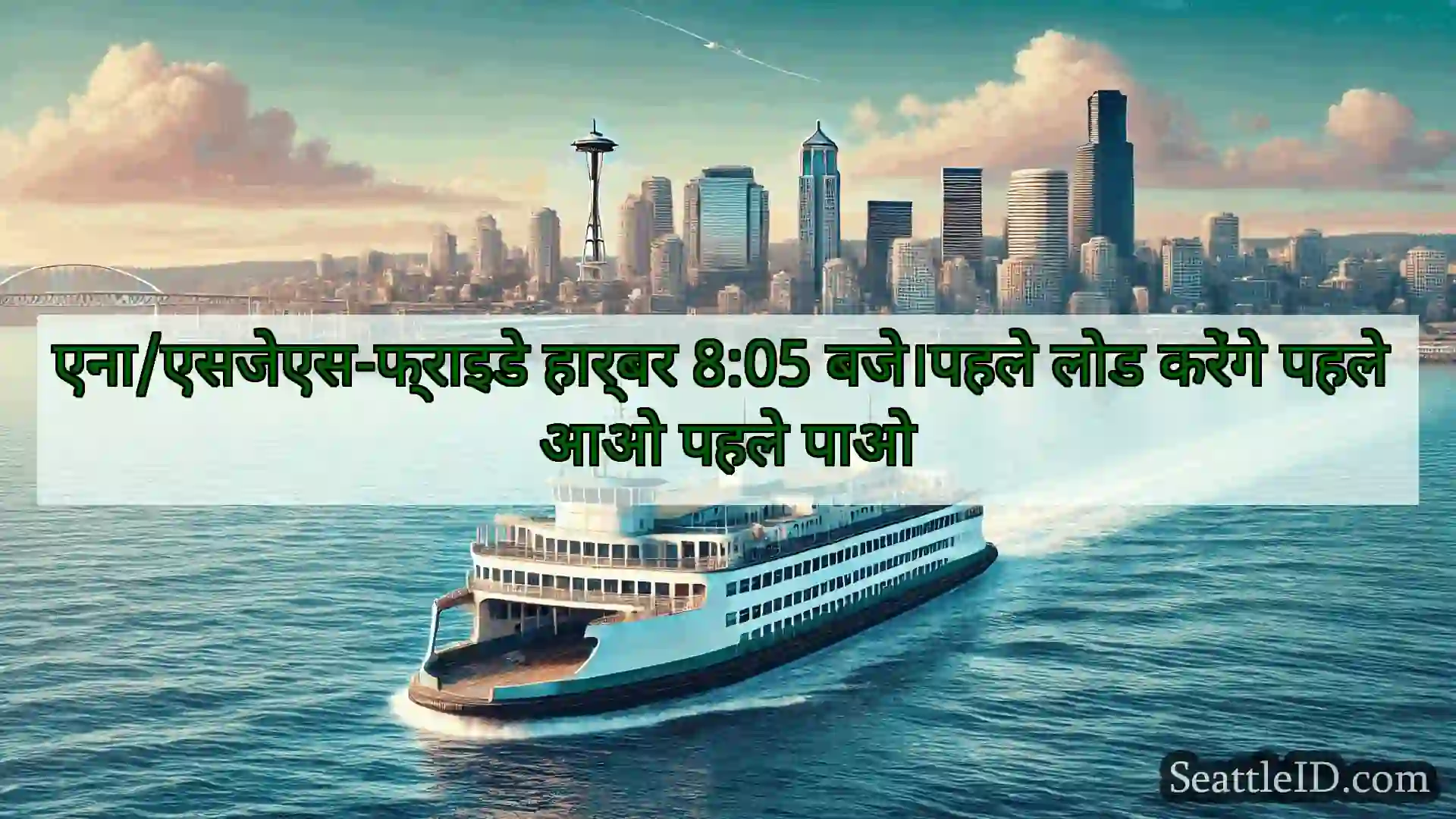सिएटल फ़ेरी समाचार एना/एसजेएस-फ्राइडे हार्बर 8:05