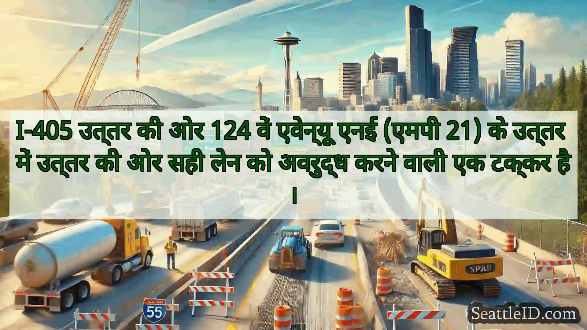 सिएटल परिवहन समाचार I-405 उत्तर की ओर 124 वें एवेन्यू