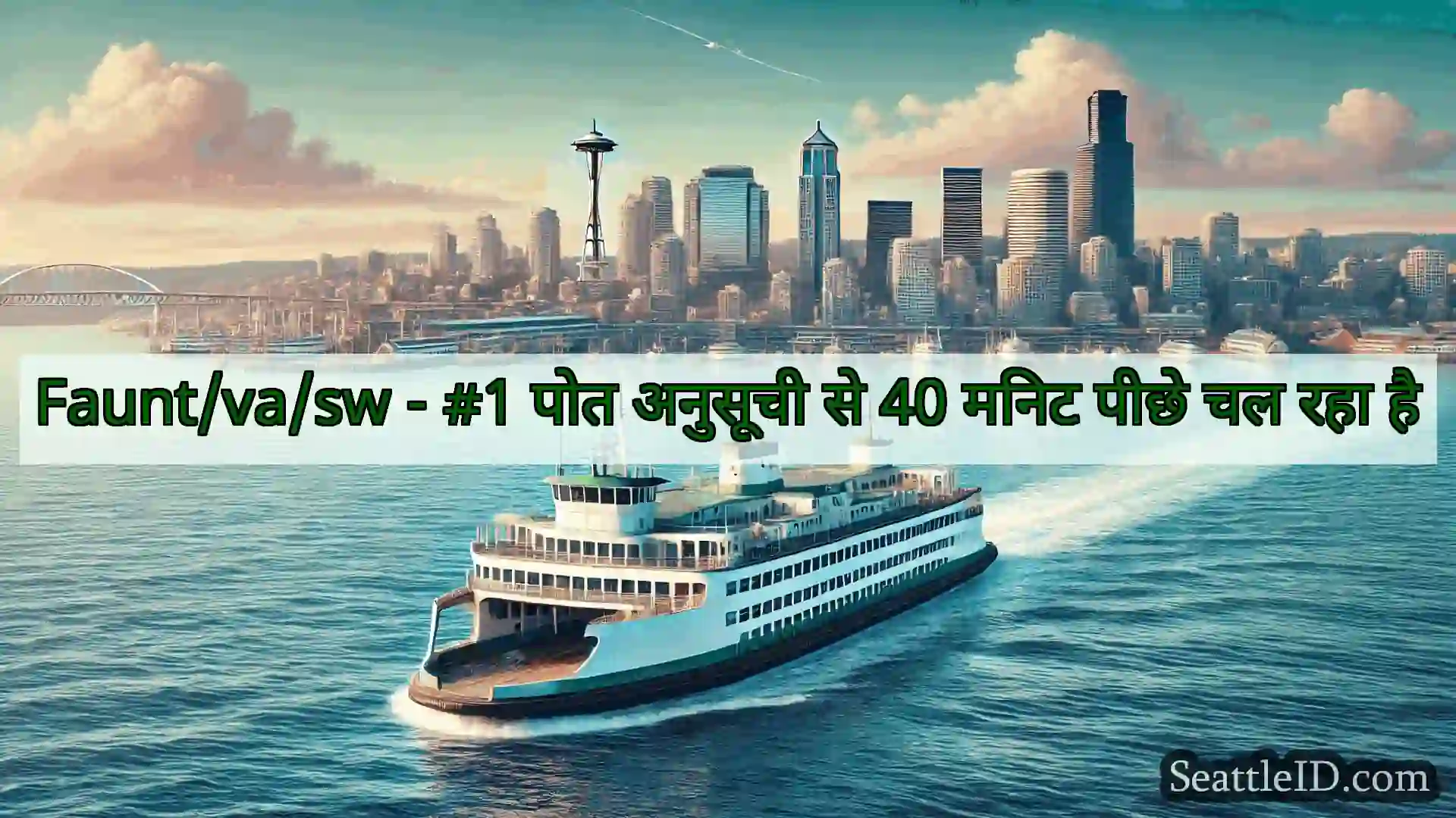 सिएटल फ़ेरी समाचार Faunt/va/sw - #1 पोत अनुसूची से 40