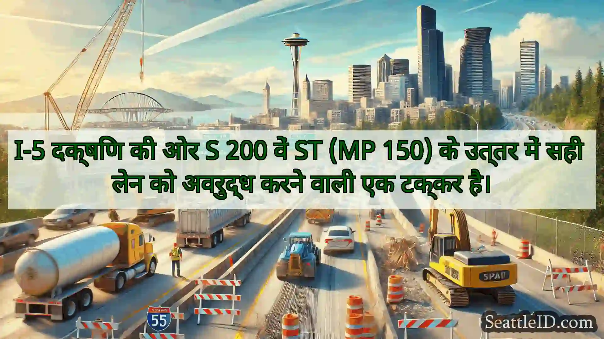 सिएटल परिवहन समाचार I-5 दक्षिण की ओर S 200 वें ST (MP