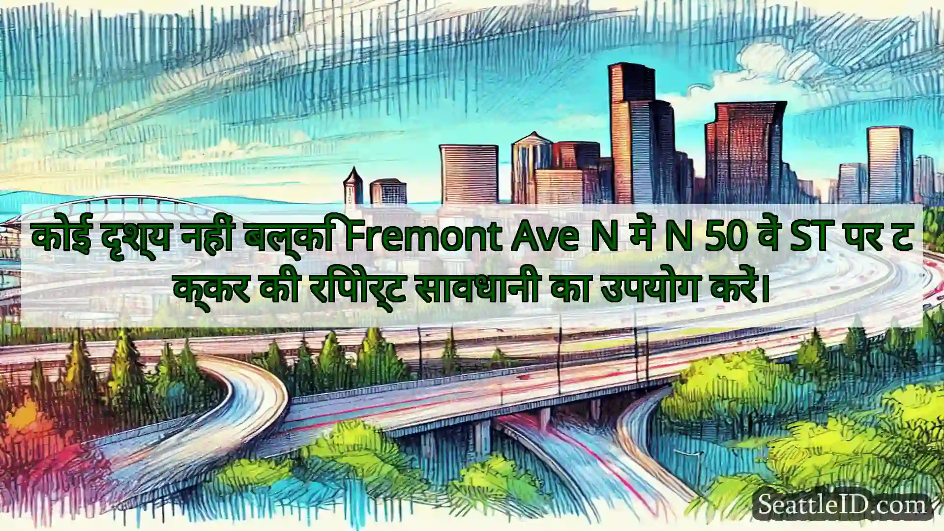 सिएटल परिवहन समाचार कोई दृश्य नहीं बल्कि Fremont Ave N