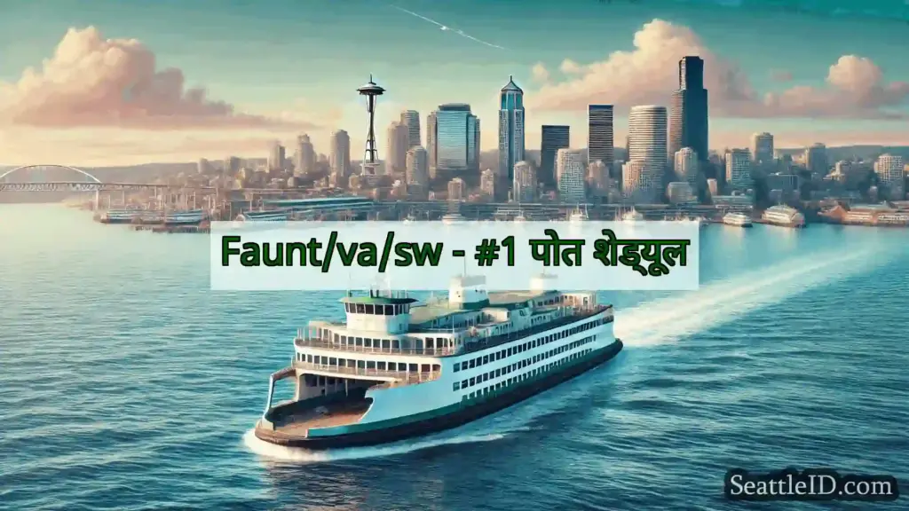 सिएटल फ़ेरी समाचार Faunt/va/sw - #1 पोत शेड्यूल