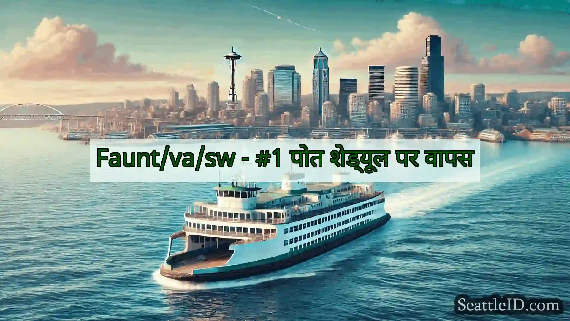 सिएटल फ़ेरी समाचार Faunt/va/sw - #1 पोत शेड्यूल पर