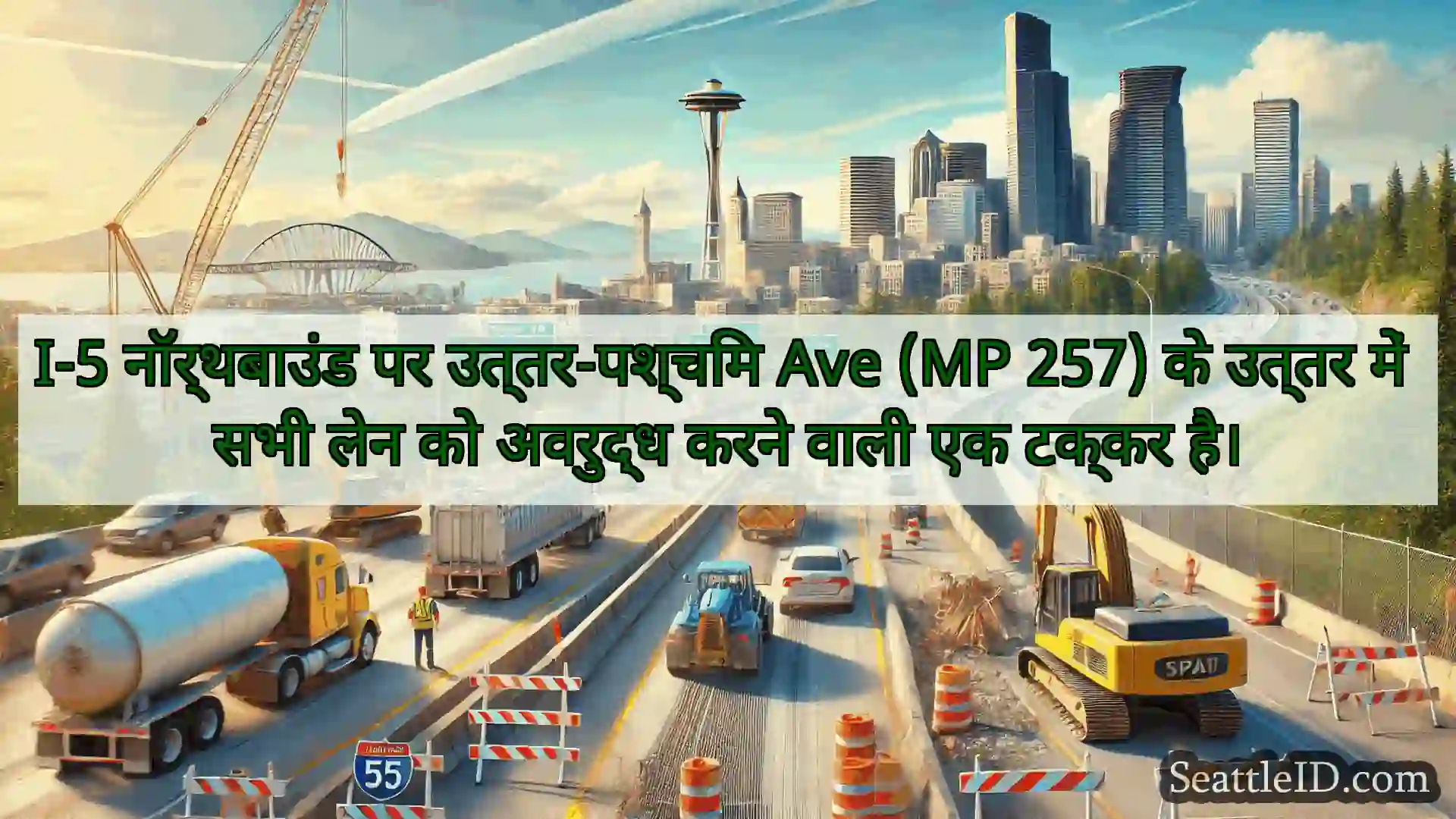 सिएटल परिवहन समाचार I-5 नॉर्थबाउंड पर उत्तर-पश्चिम Ave