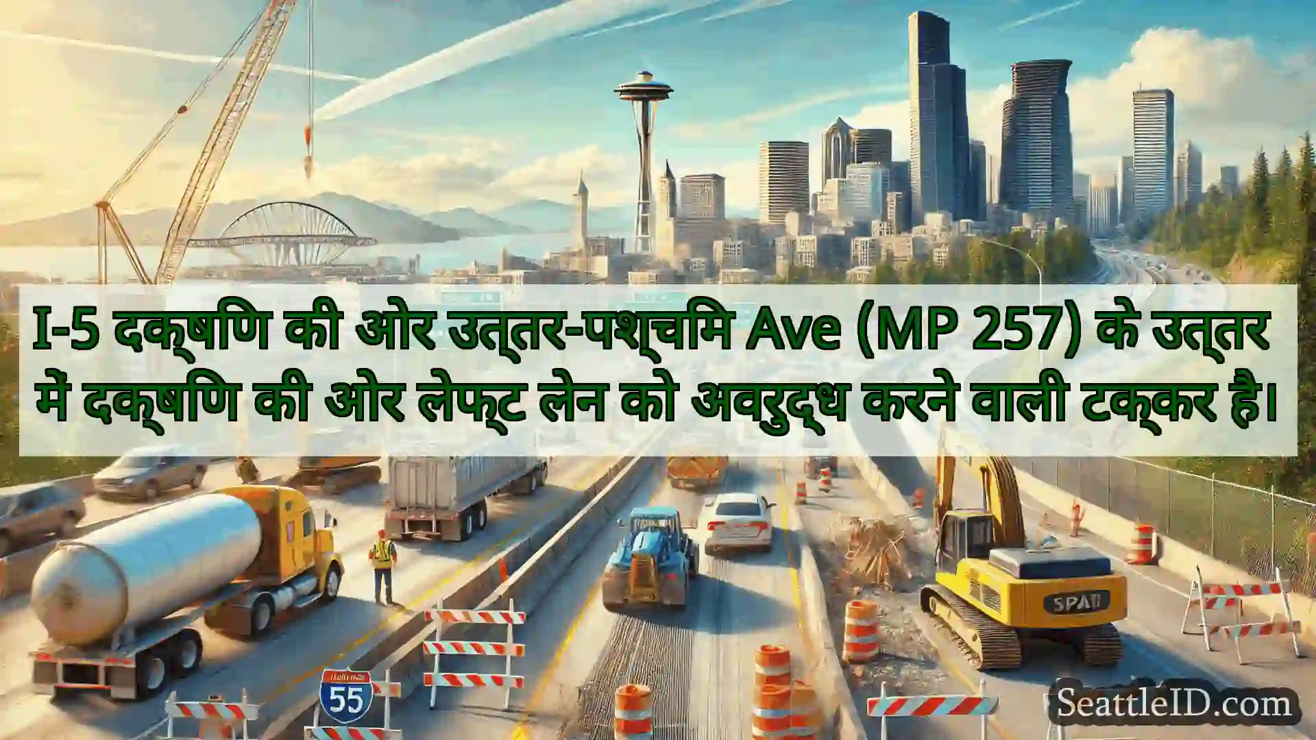 सिएटल परिवहन समाचार I-5 दक्षिण की ओर उत्तर-पश्चिम Ave
