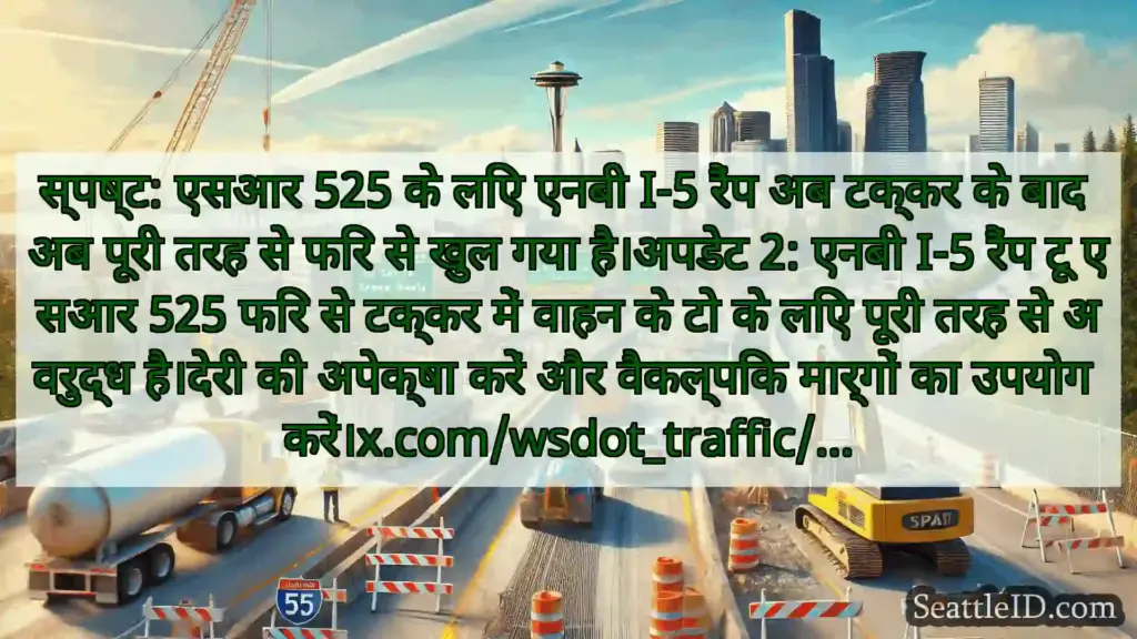 सिएटल परिवहन समाचार स्पष्ट: एसआर 525 के लिए एनबी I-5