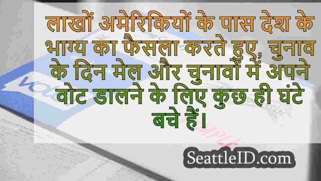 चुनाव दिवस के रूप में लाखों वाशिंगटन ने