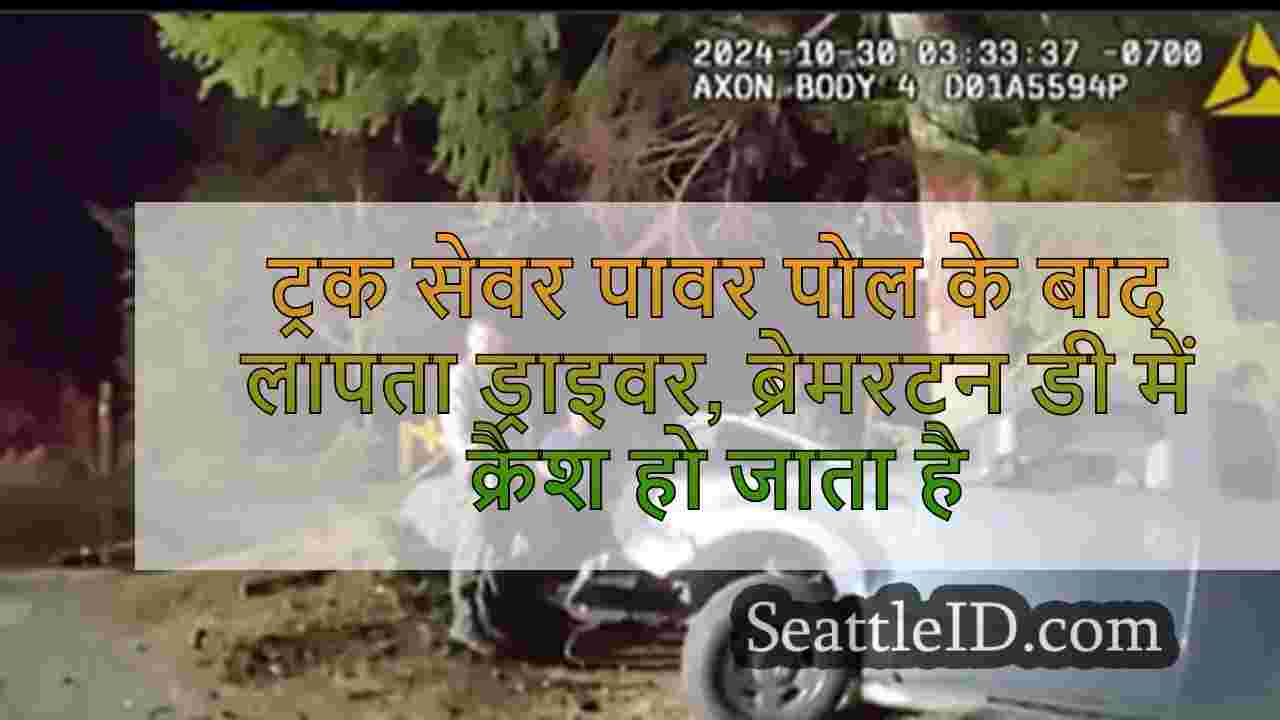ट्रक सेवर पावर पोल के बाद लापता