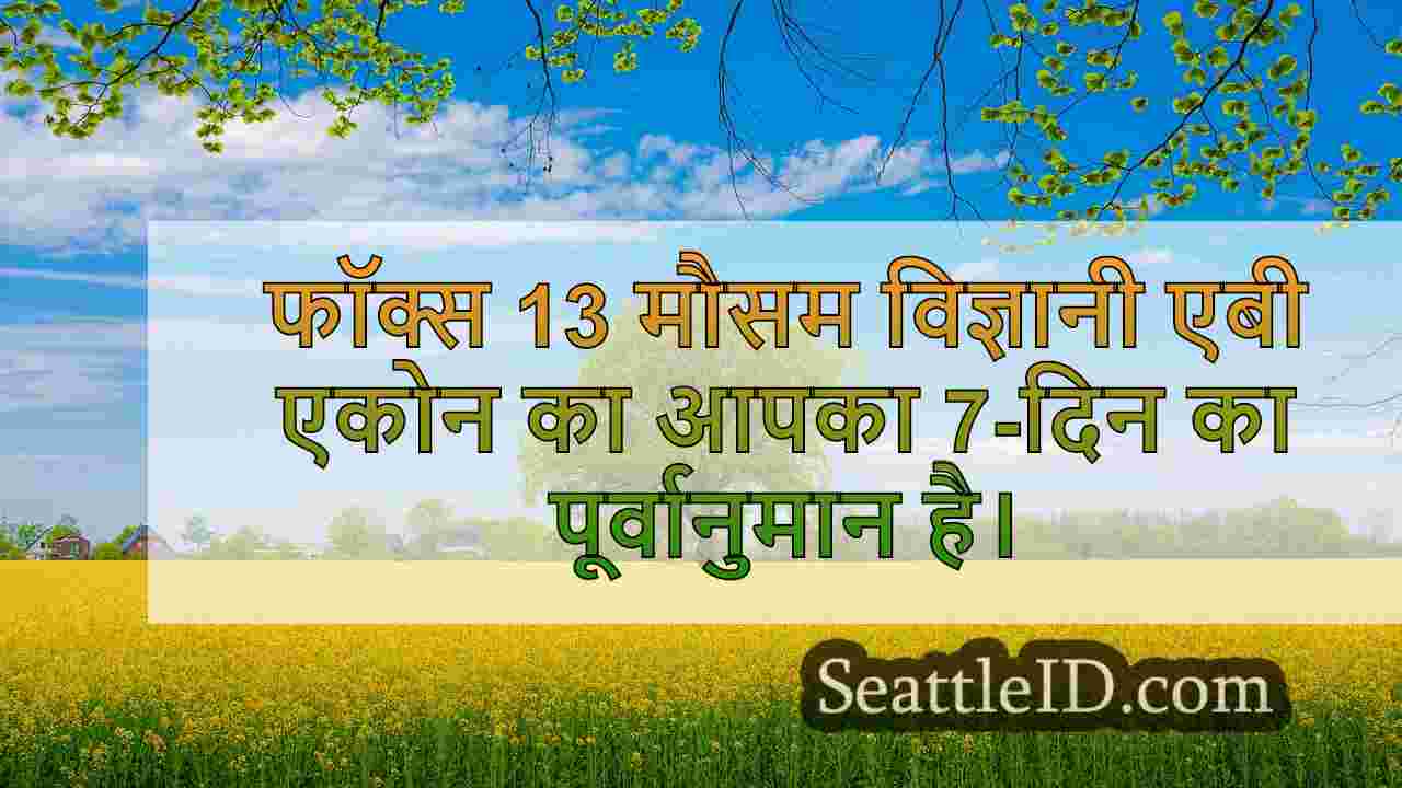 सिएटल क्षेत्र में गीले, भद्दे मौसम लाने