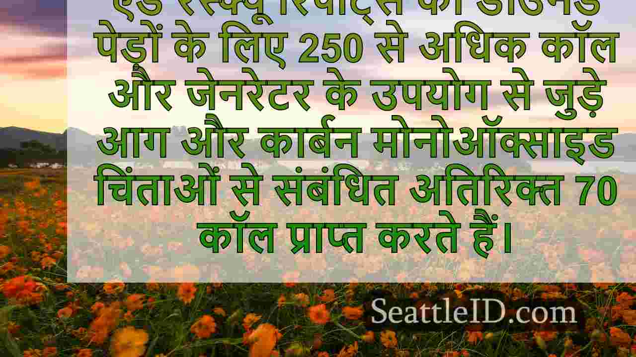 बम चक्रवात आफ्टरमैथ: मरम्मत जनरेटर आग