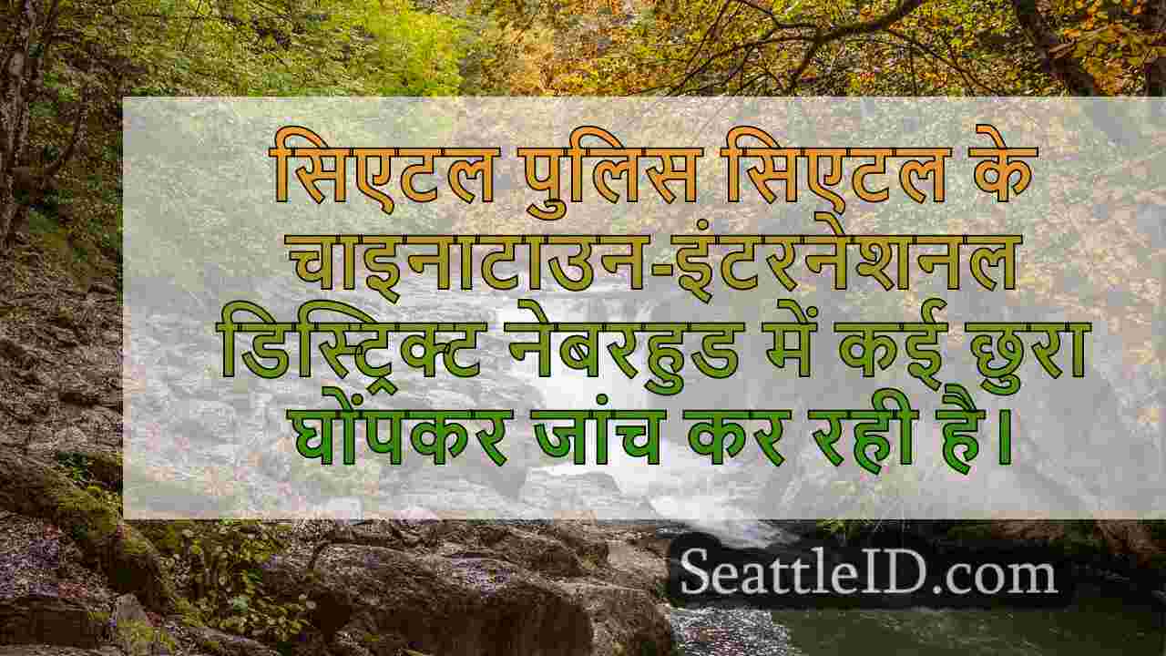 सिएटल पुलिस 24 घंटे से कम समय में अलग,