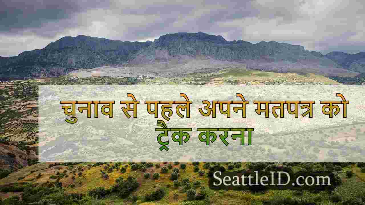 चुनाव से पहले अपने मतपत्र को ट्रैक करना