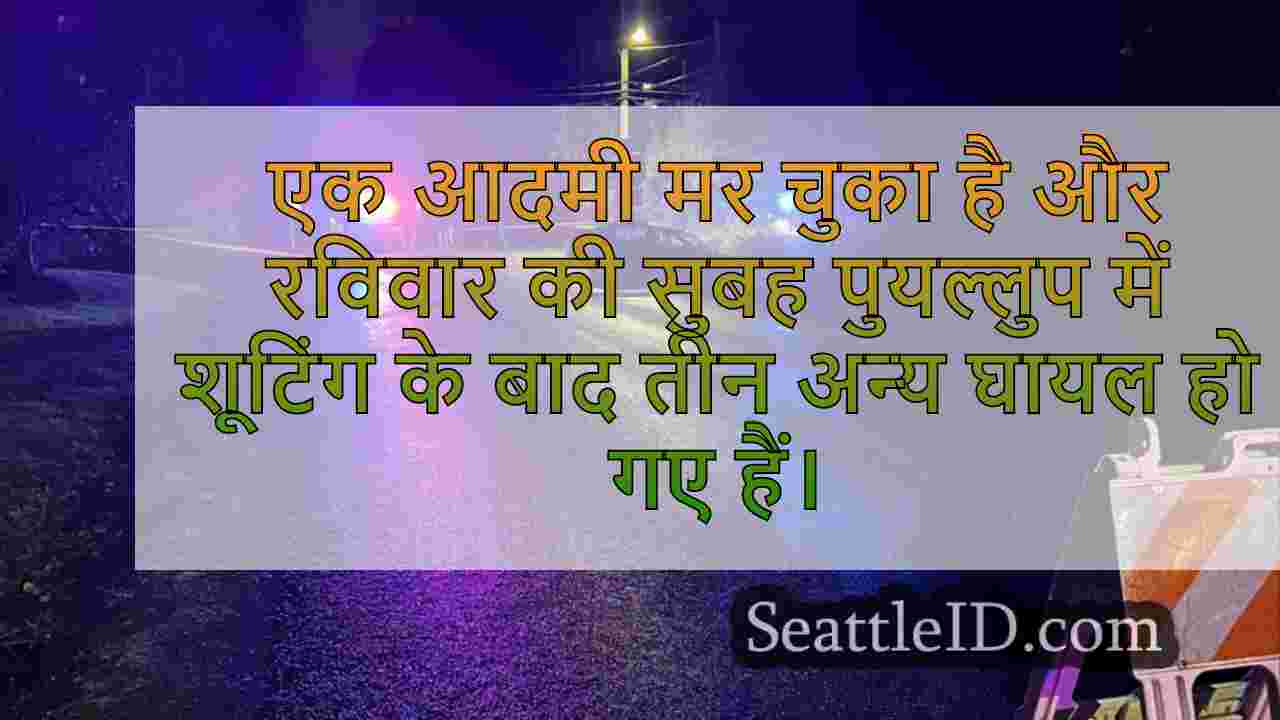 1 मृत, 3 घायल सुबह जल्दी प्यूलुप शूटिंग