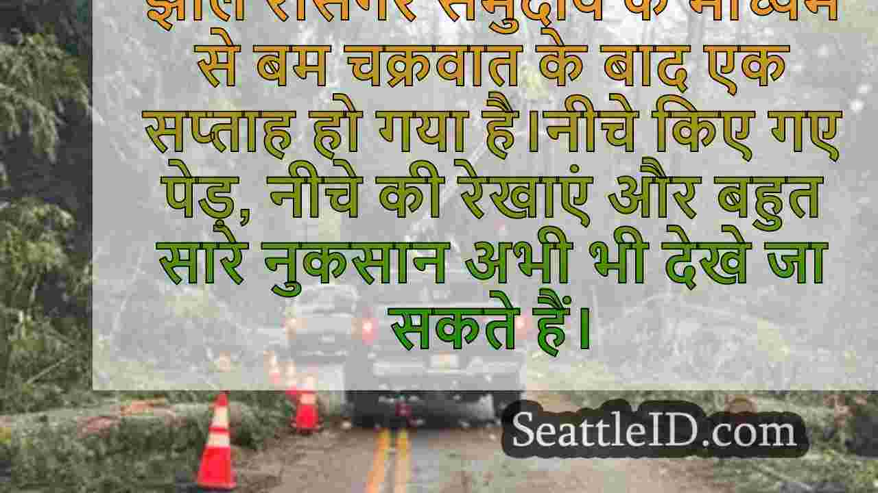 स्नोहोमिश पुड क्रू विनाशकारी बम चक्रवात