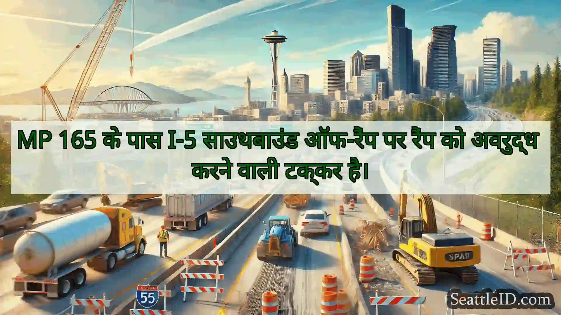 सिएटल परिवहन समाचार MP 165 के पास I-5 साउथबाउंड