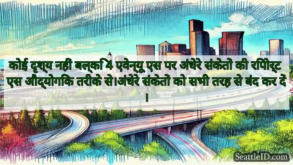सिएटल परिवहन समाचार कोई दृश्य नहीं बल्कि 4 एवेन्यू एस
